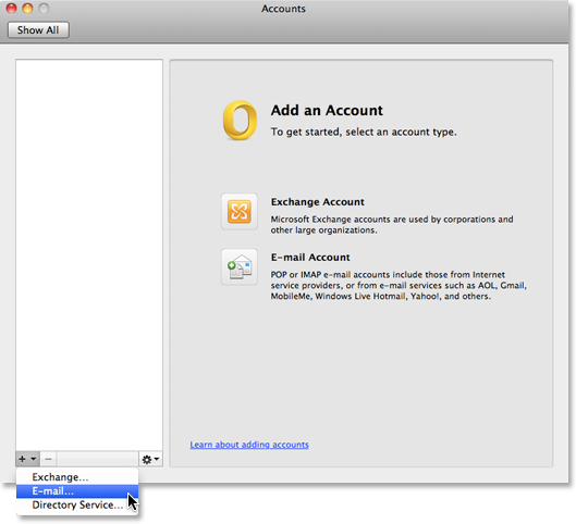 connect secureserver to outlook for mac 2011